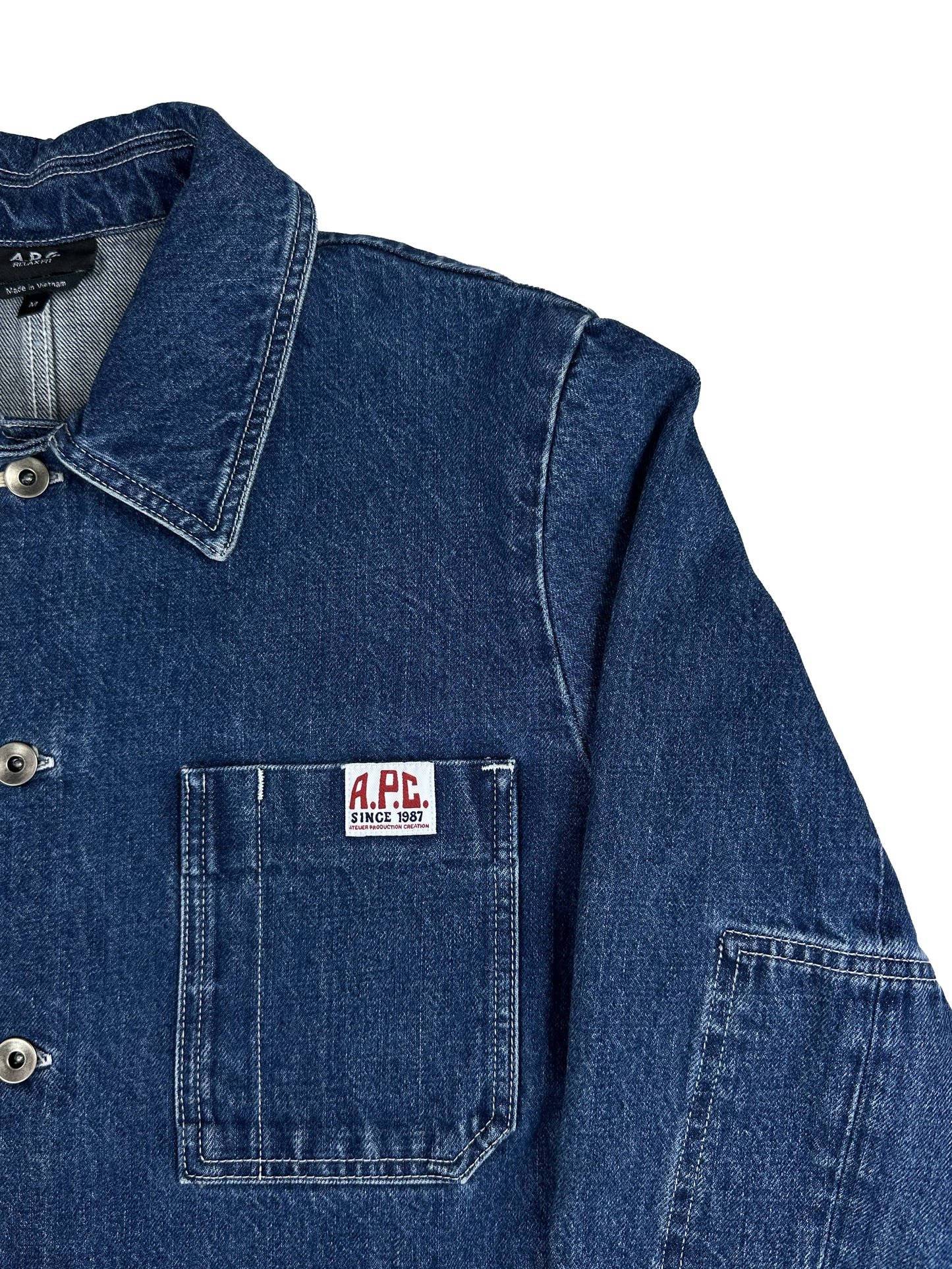 A.P.C. - Giacca Jeans Ralf Indigo