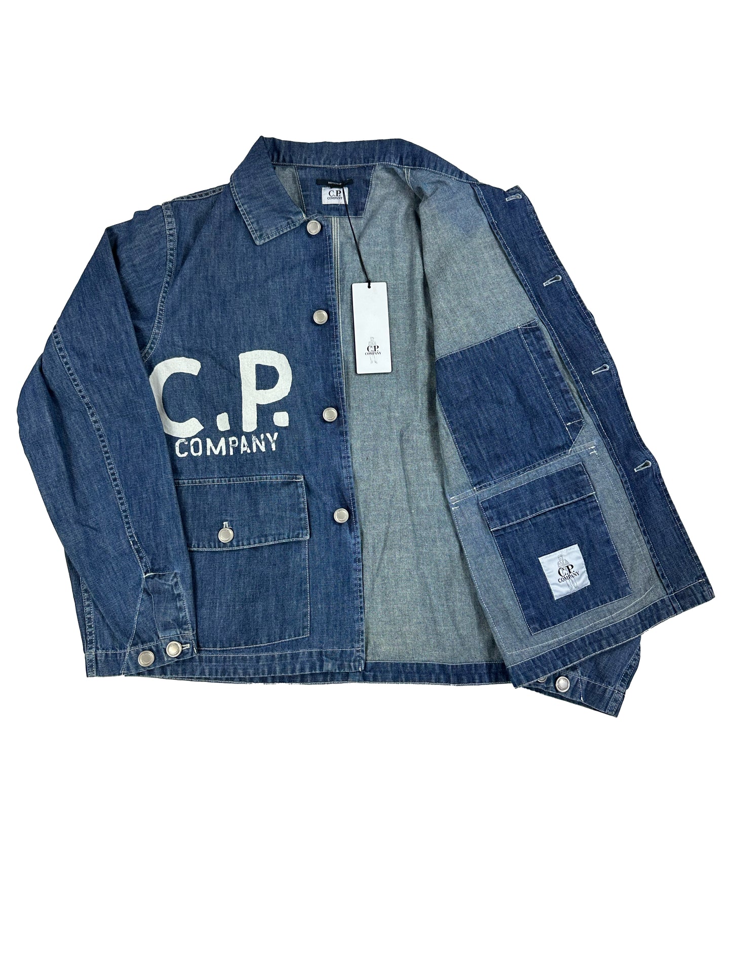C.P Company - Giacca di Jeans Logo Print