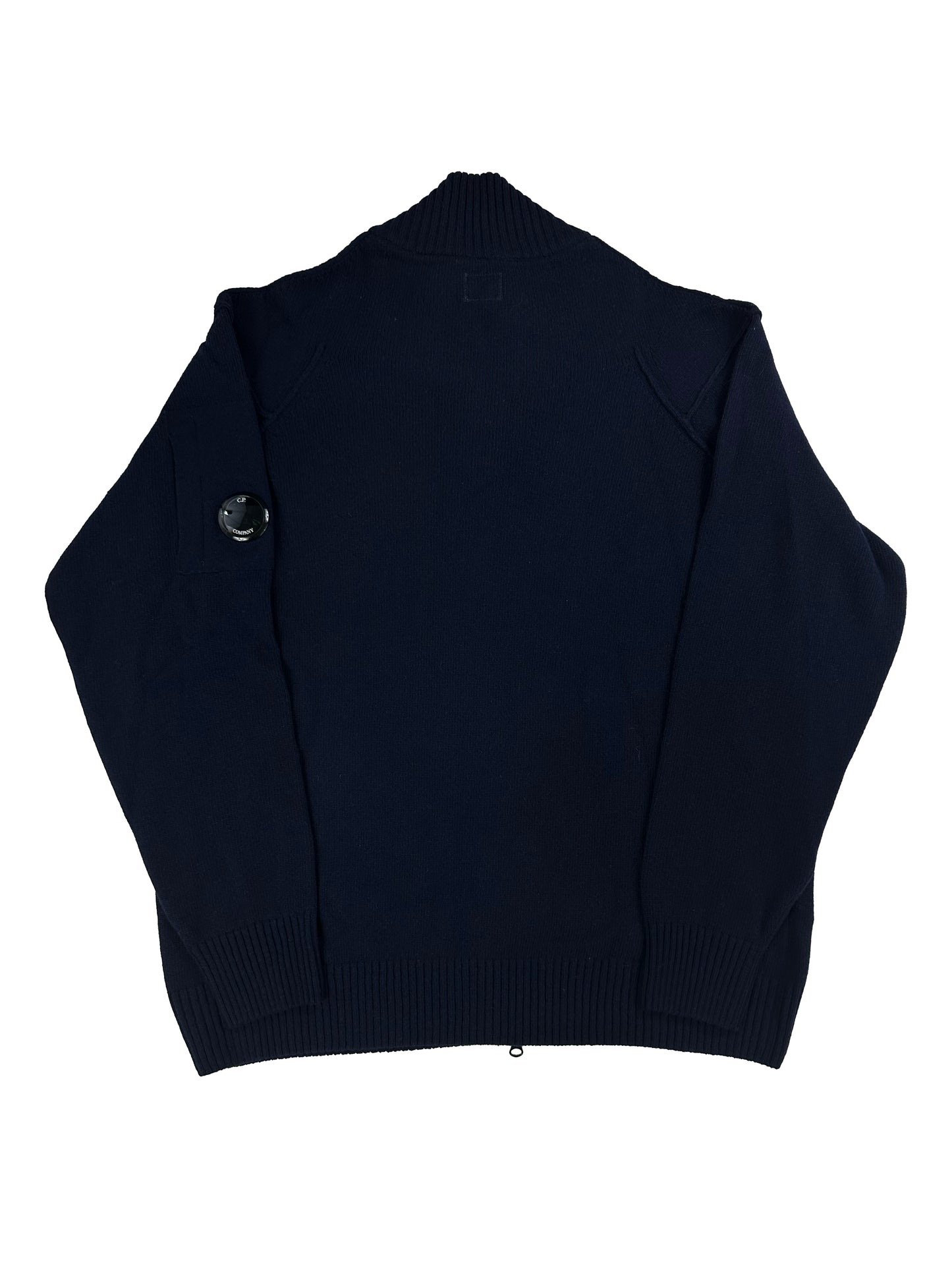 C.P. Company - Maglione con Zip intera in Lambswool GRS