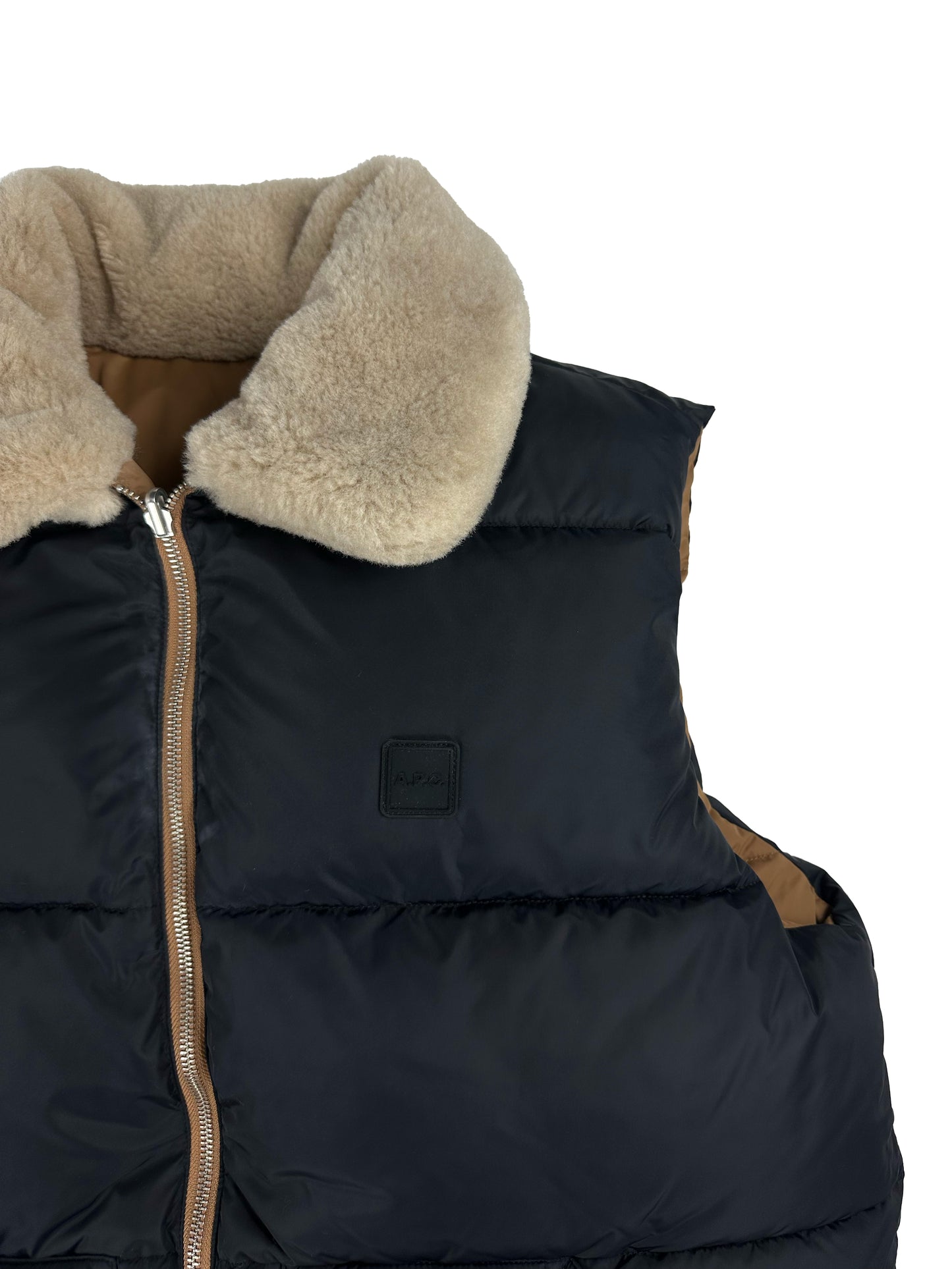 A.P.C. - Smanicato Teddy Vest Reversibile