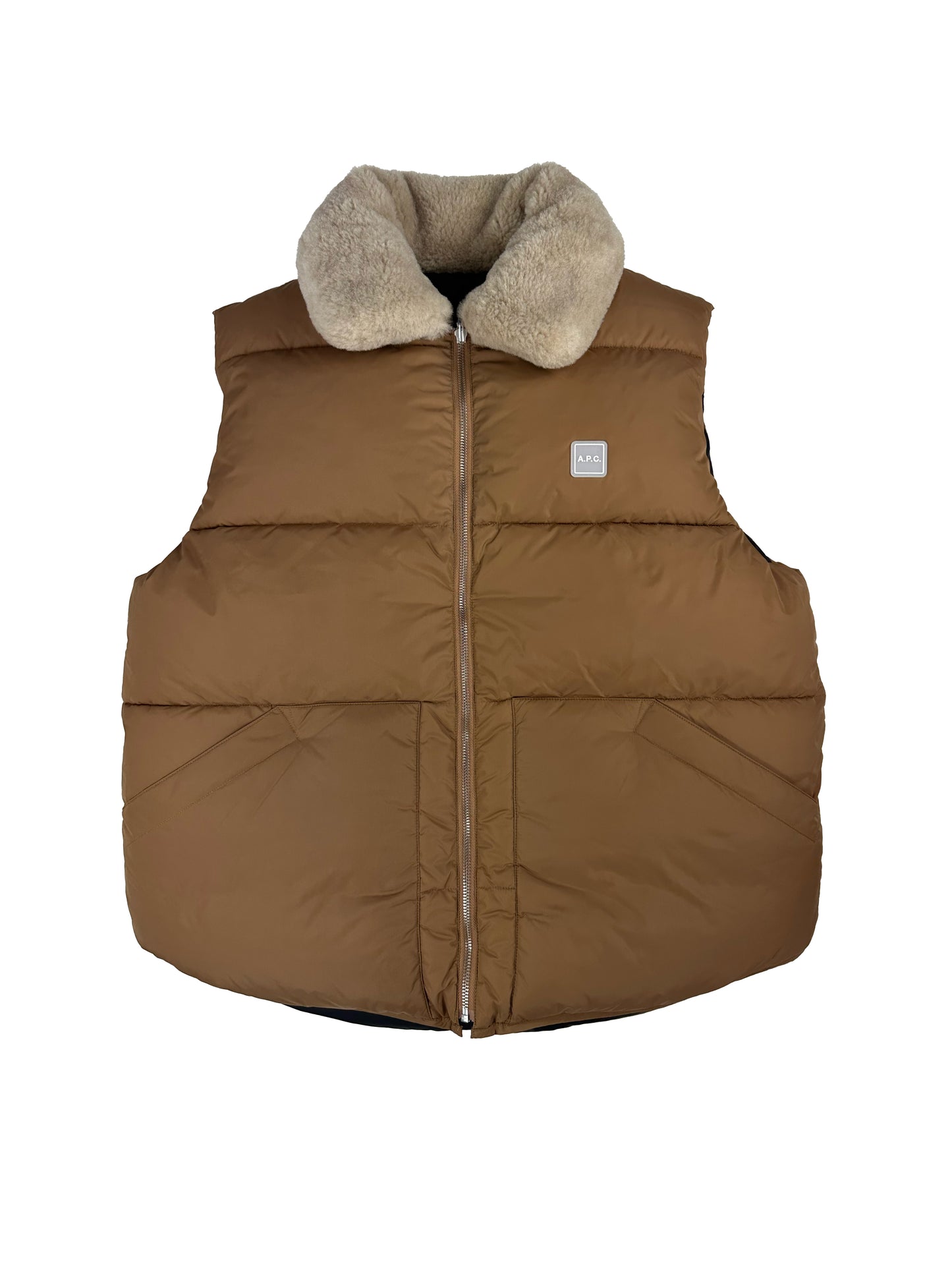 A.P.C. - Smanicato Teddy Vest Reversibile