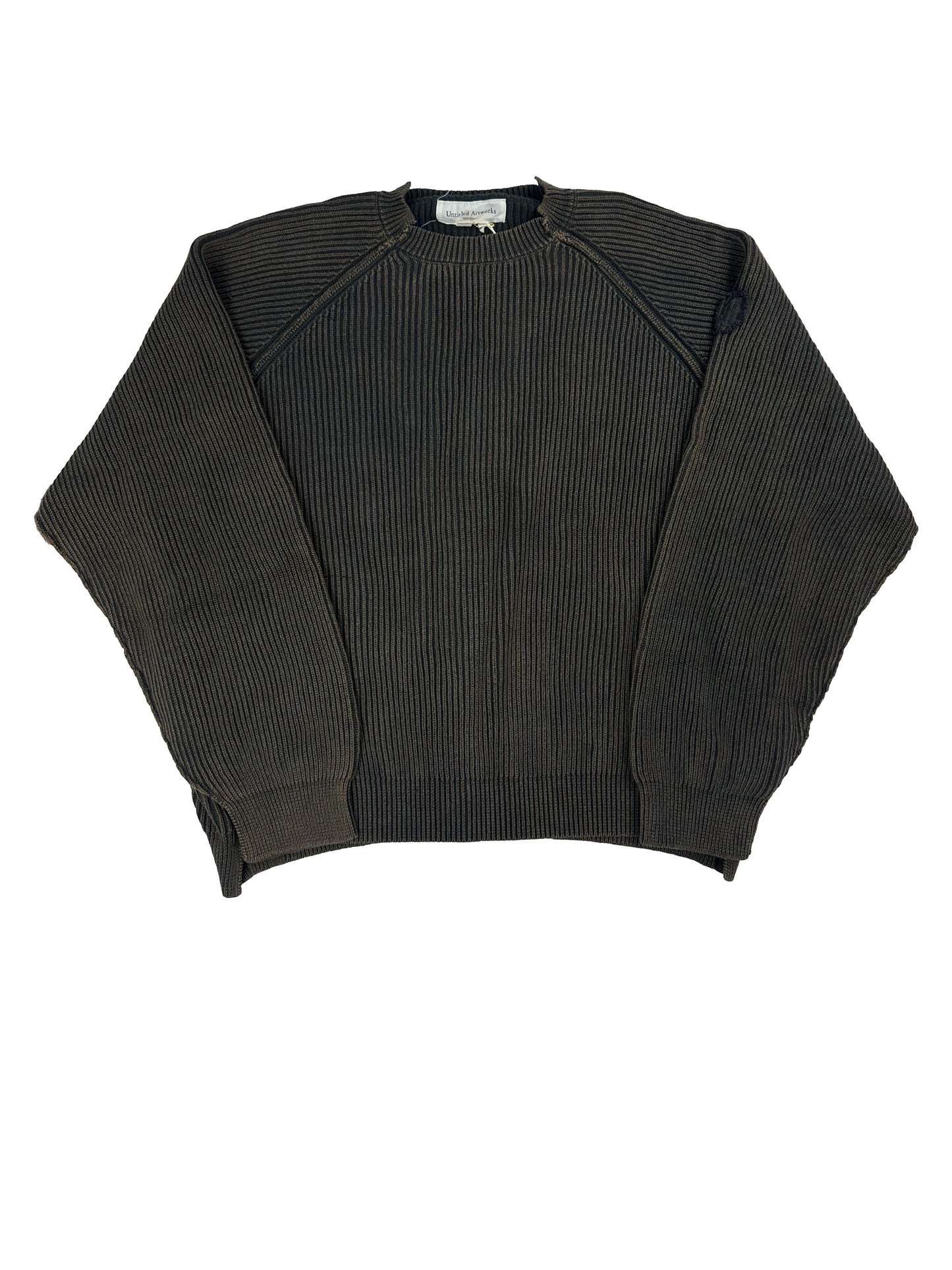Untitled Artworks - Maglione Consumed Knit Ribbed