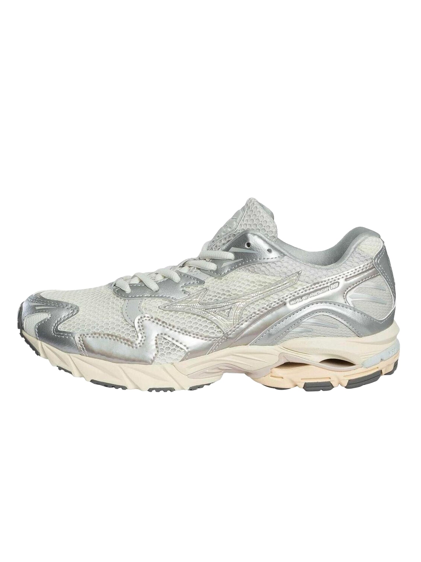 Mizuno Wave Rider 10 Metallic Snow White